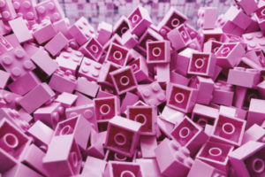 Decorative photo of pink legos