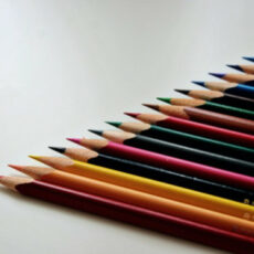 Decorative photo of sharpened pencils