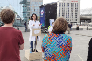 Photo of past Soapbox Science event