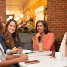 Decorative photo of women networking