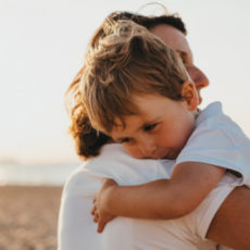 Decorative photo of parent with child