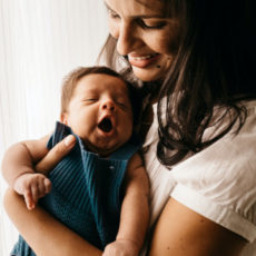 Decorative photo of parent and child