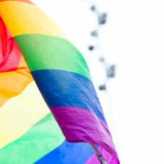 Decorative photo of rainbow flag