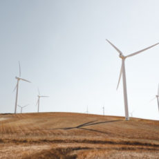 Decorative photo of wind turbines