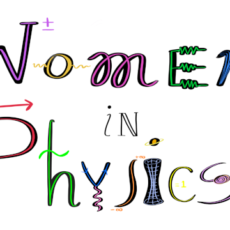 Graphic that says "Women in Physics"