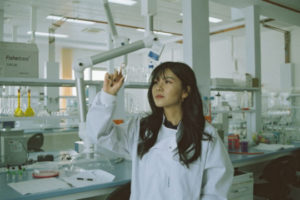 Decorative photo of researcher in lab