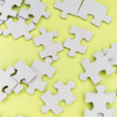 Decorative photo of puzzle pieces