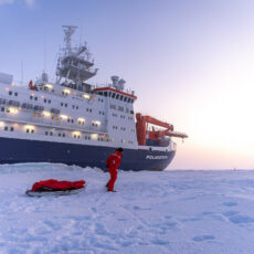 Photo of research boat Polarstern