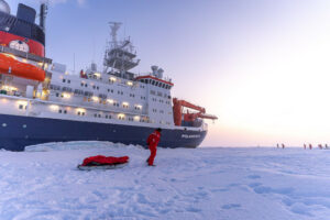 Photo of research boat Polarstern