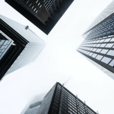 Decorative photo of skyscrapers in Frankfurt, Germany