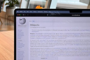 Photo of wikipedia website