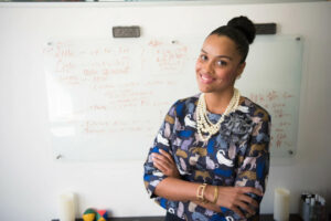 Person in front of whiteboard