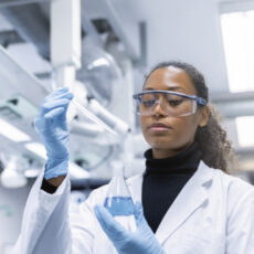 Decorative Photo of Person in Lab