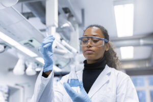 Decorative Photo of Person in Lab