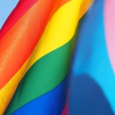 Decorative photo of LGBTQ+ flags