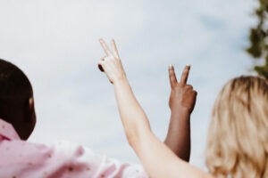 decorative photo of people protesting together