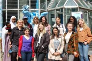 group photo after lunch session hosted by math+