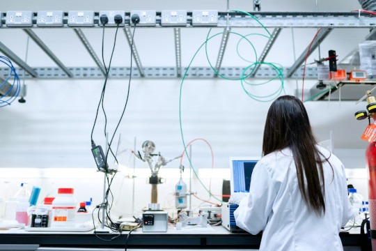 decorative photo of person working in lab