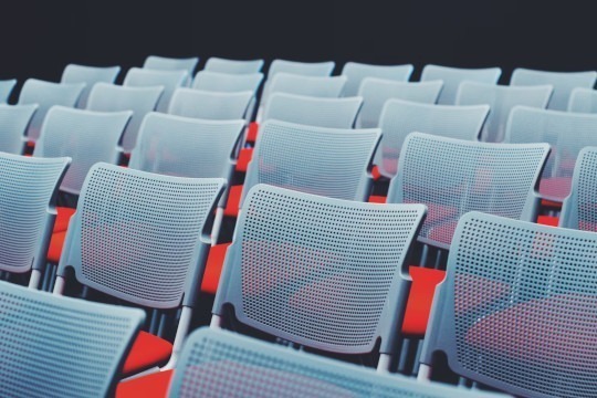 Decorative photo of chairs in stadium
