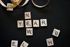 decorative photo of new year spelled out